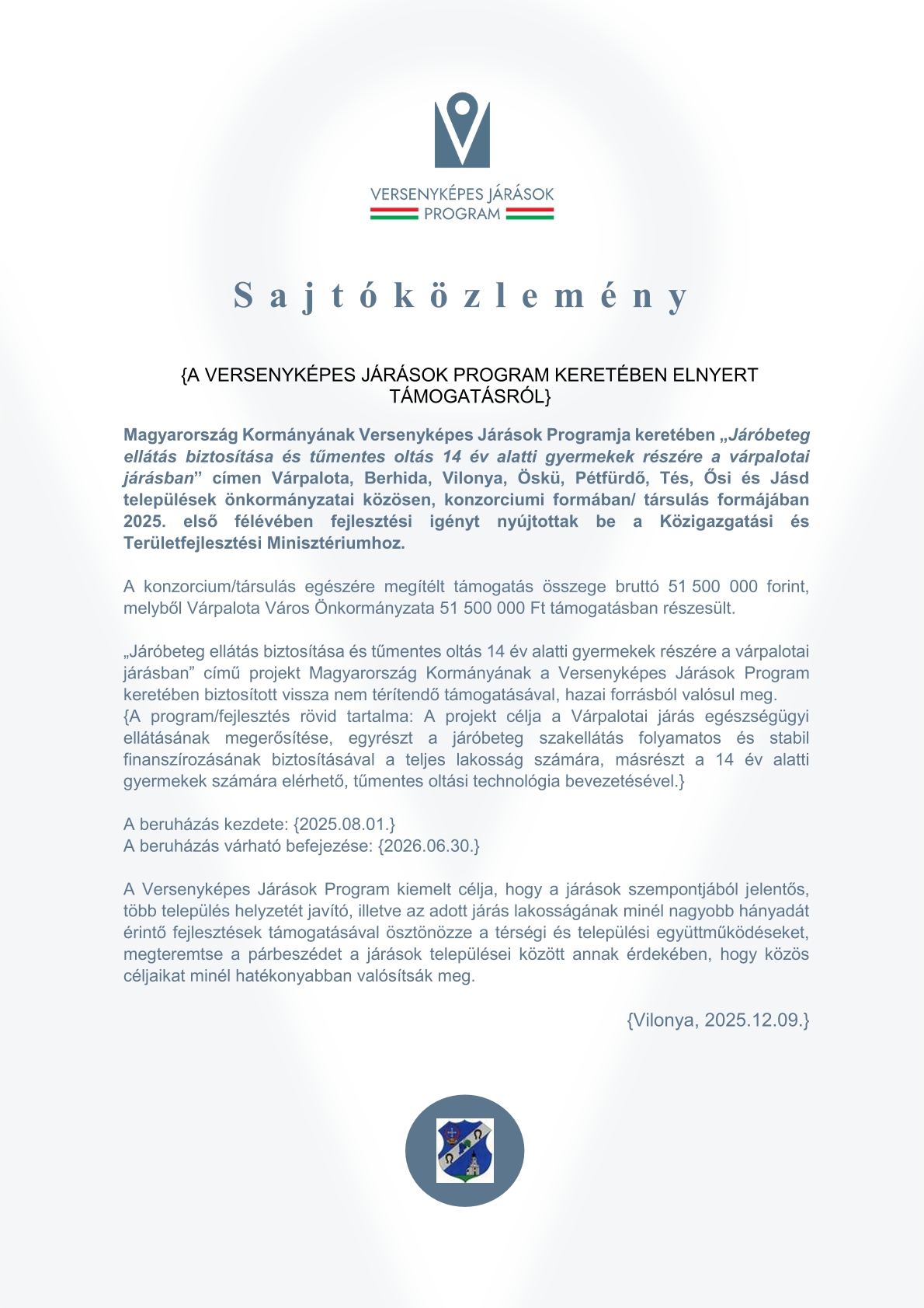 VJP tűmentes oltás